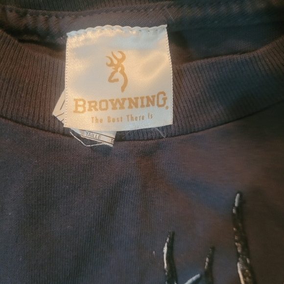 Browning Mens Grey Long Sleeve Top M - Picture 5 of 5